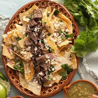 Chilaquiles with Meat