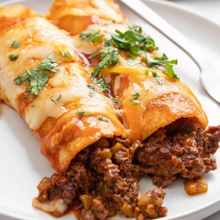 Enchiladas with Meat Dinner