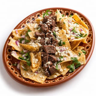 Chilaquiles with Meat