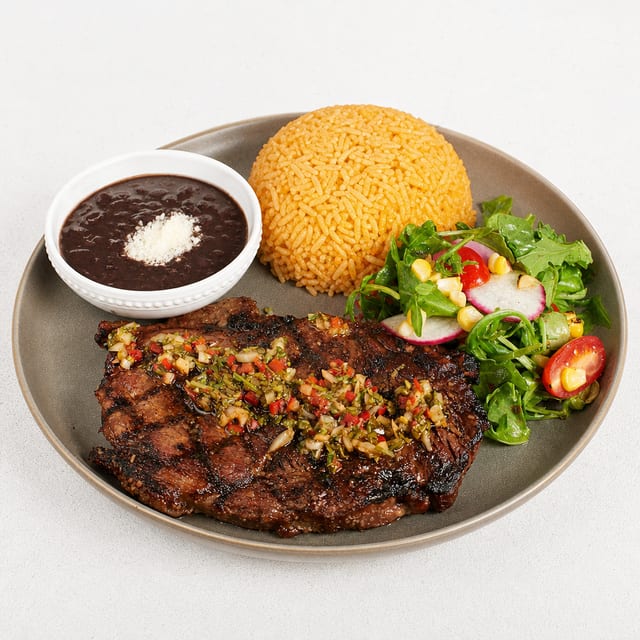Steak a la Mexicana.