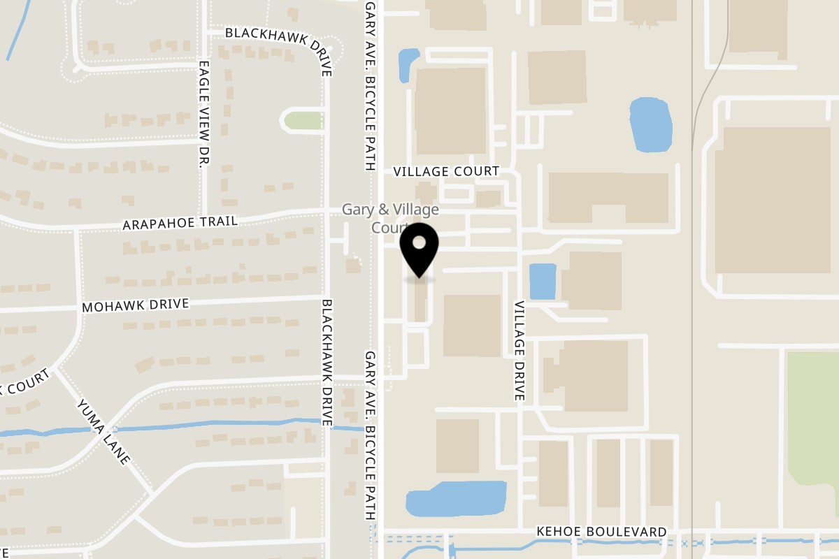 Map showing the location of Entre Santos Mexican Grill on 381 N Gary Ave in Carol Stream